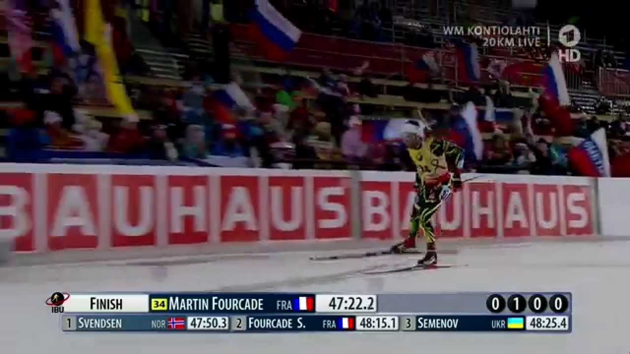 MARTIN FOURCADE Gold 20km Individual WM Kontiolahti 2015