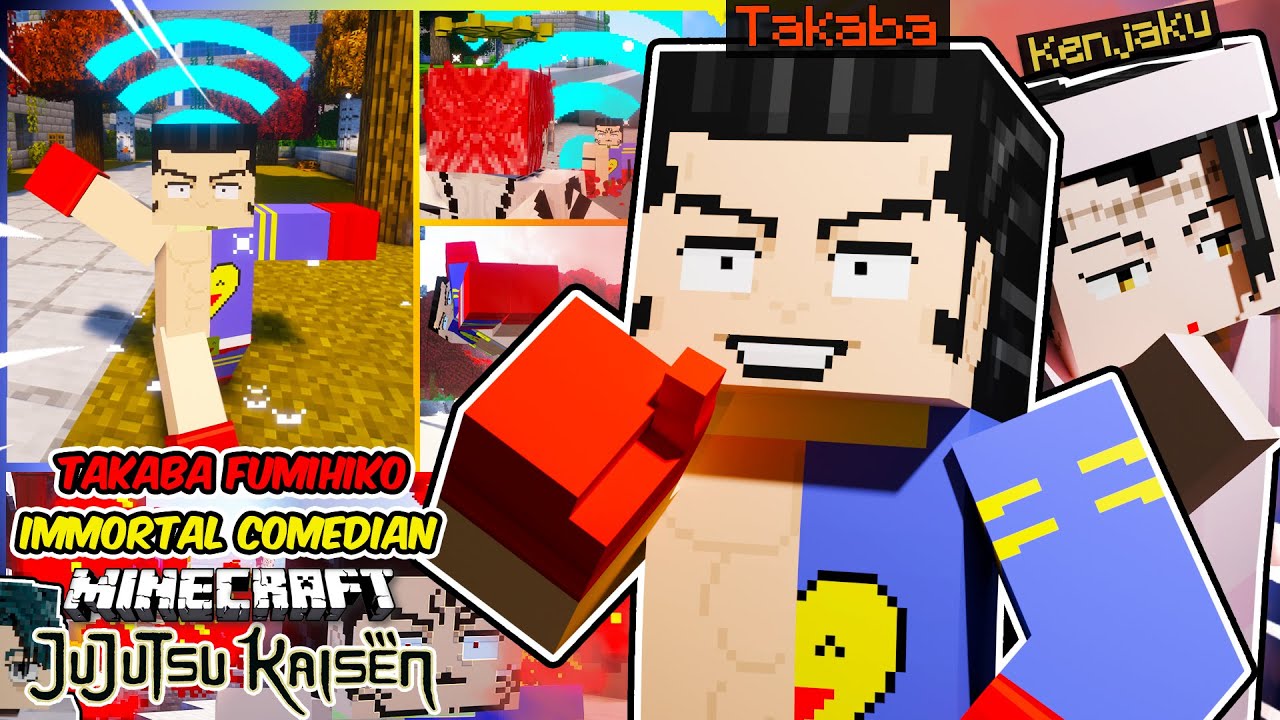 Comedian TAKABA Update, KENJAKU Domain Change, and Takaba VESSEL in Minecraft Jujutsu Kaisen!
