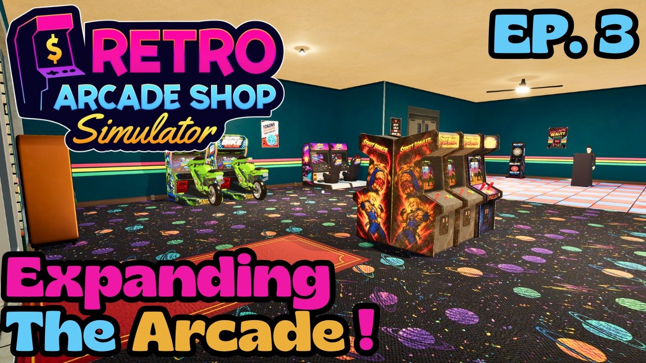 МАСШТАБНОЕ расширение игрового зала! (Retro Arcade Shop Simulator, эп. 3)