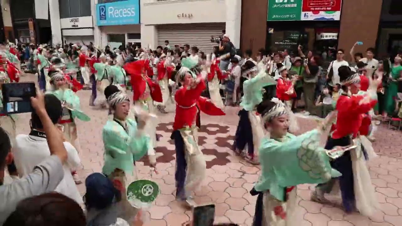 ほにや　第70回よさこい祭り2023  帯屋町演舞場ストリート演舞(前半)　8.11(金) 　本家高知よさこい踊り