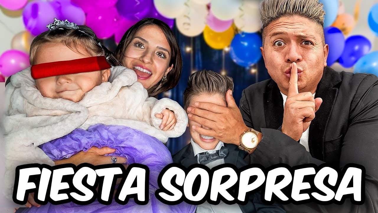 FIESTA SORPRESA PARA NUESTROS HIJOS🥳😱