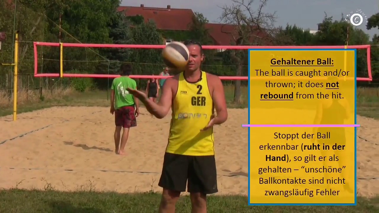 Gehalten, gehoben, doppelt - Regelfragen und Technik Beachvolleyball