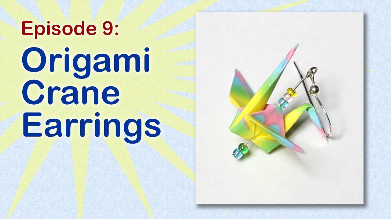 DIY Origami Crane Earrings