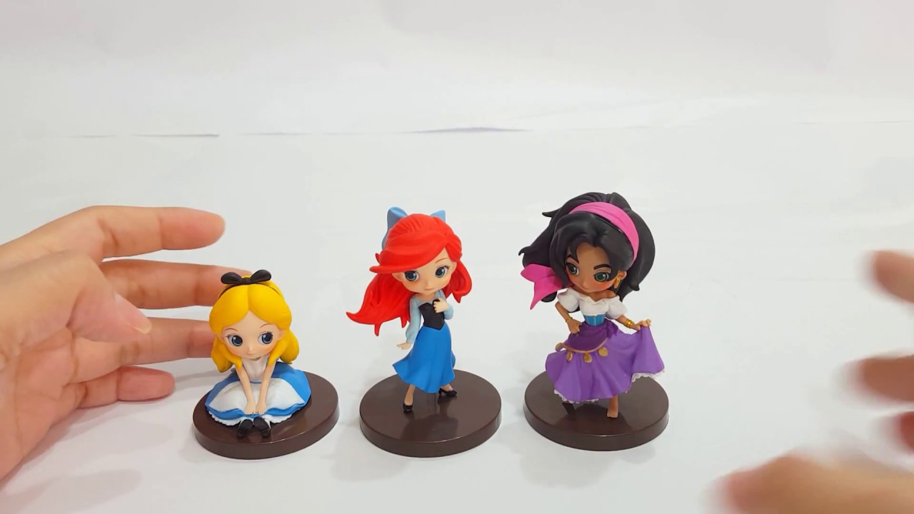 Unboxing Banpresto Q Posket Disney Petite Series 5 - Alice, Ariel & Esmeralda