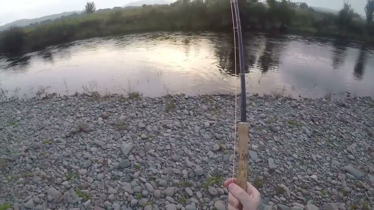 An auld J W Youngs 1540 fly reel singing away. River Nith Salmon