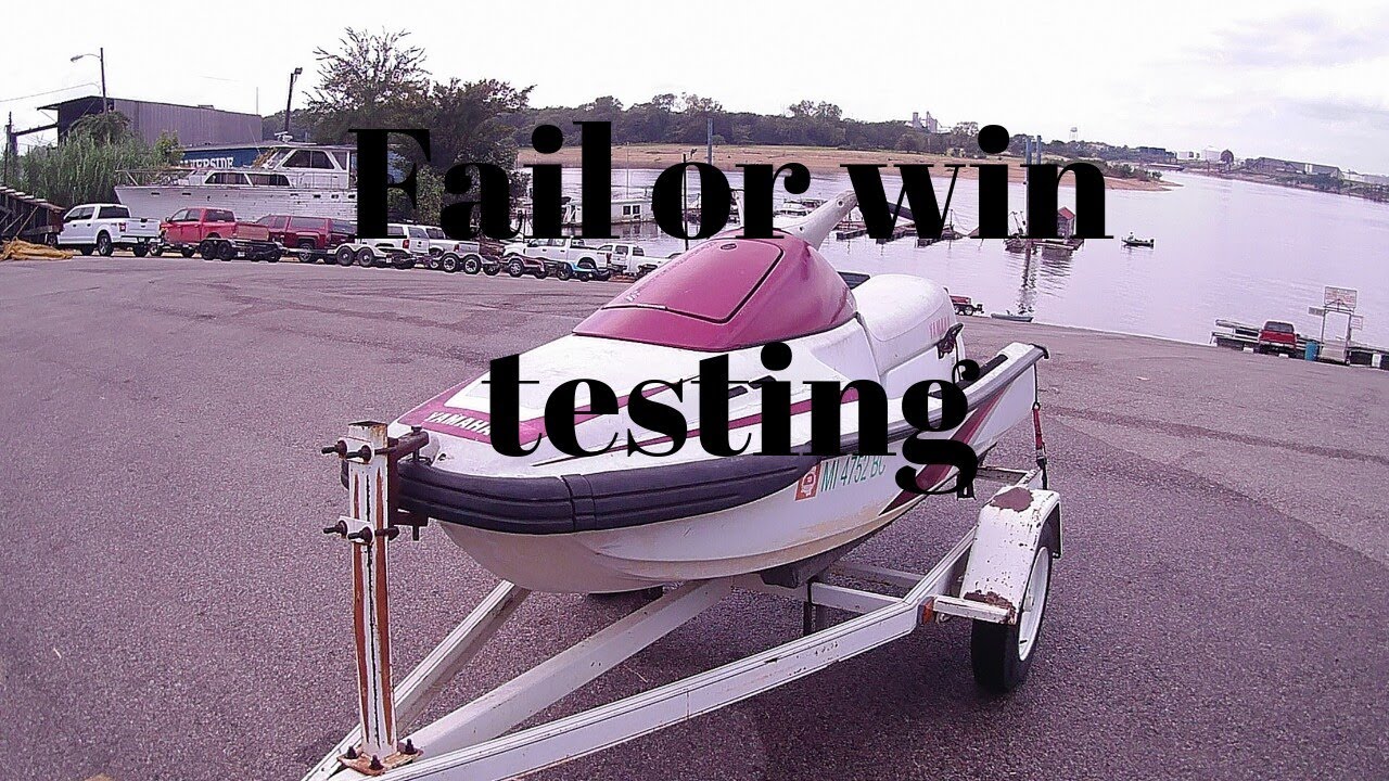 Vintage Yamaha wave runner wra 650 q Pt.2 First ride. #yamahajetski #firstride