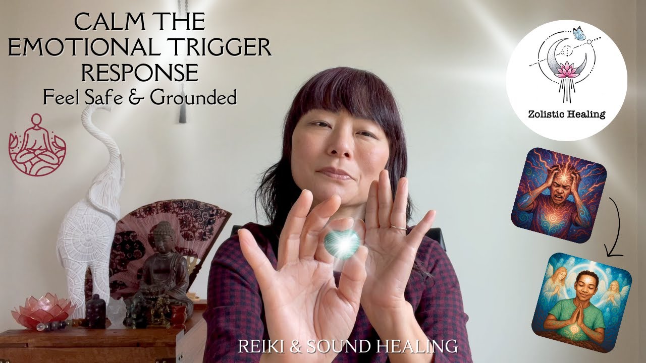 Calm the Emotional Trigger Response 🧘🏻 | Feel Safe & Grounded | Reiki Energy & Sound Healing