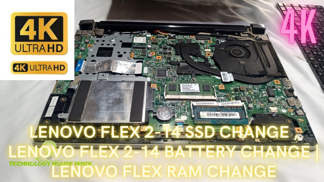 LENOVO FLEX 2-14 SSD CHANGE , LENOVO FLEX 2-14 BATTERY CHANGE | LENOVO FLEX RAM CHANGE | L13L4E61