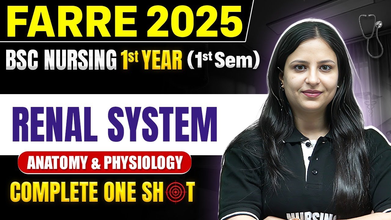 Renal System Anatomy and Physiology Bsc Nursing 1st Year | Farre Series For Bsc Nursing #bscnursing