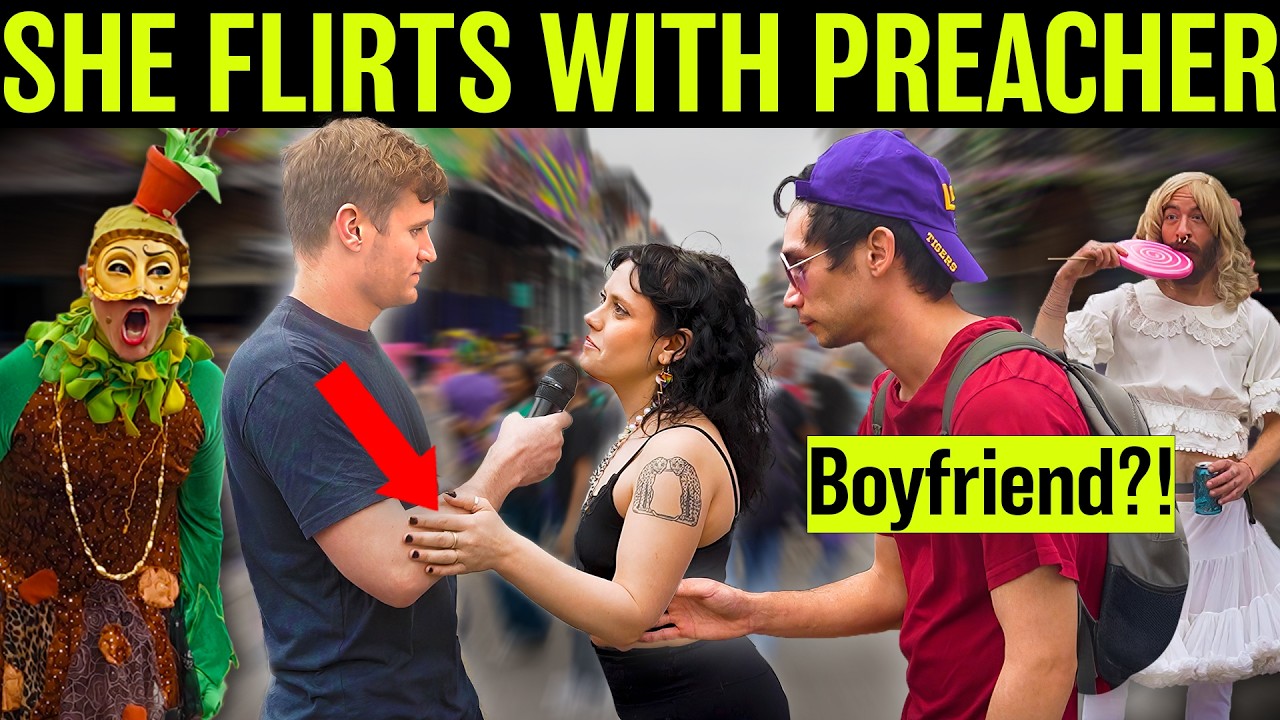 Street Preaching in the Middle of MARDI GRAS Madness