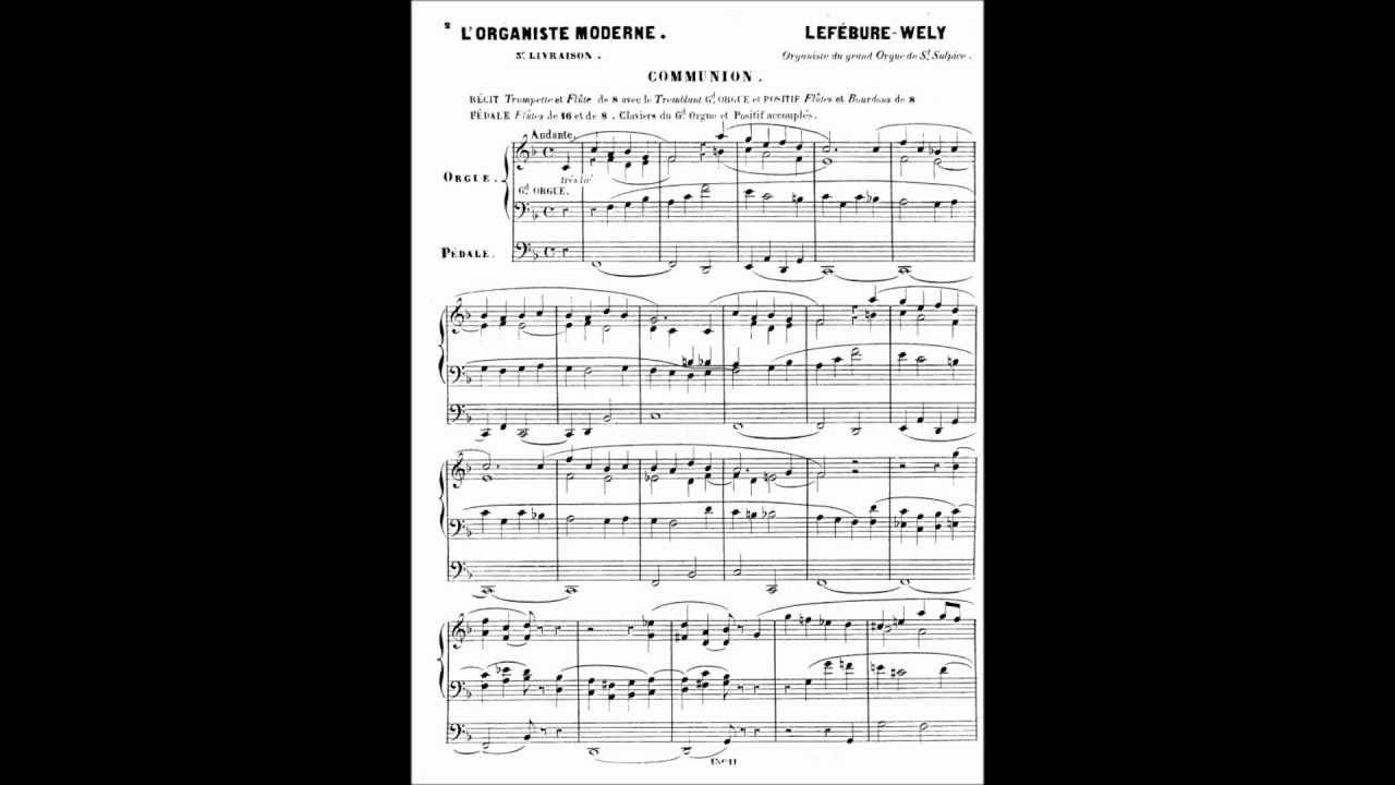 Lefébure-Wély: Communion in F Major