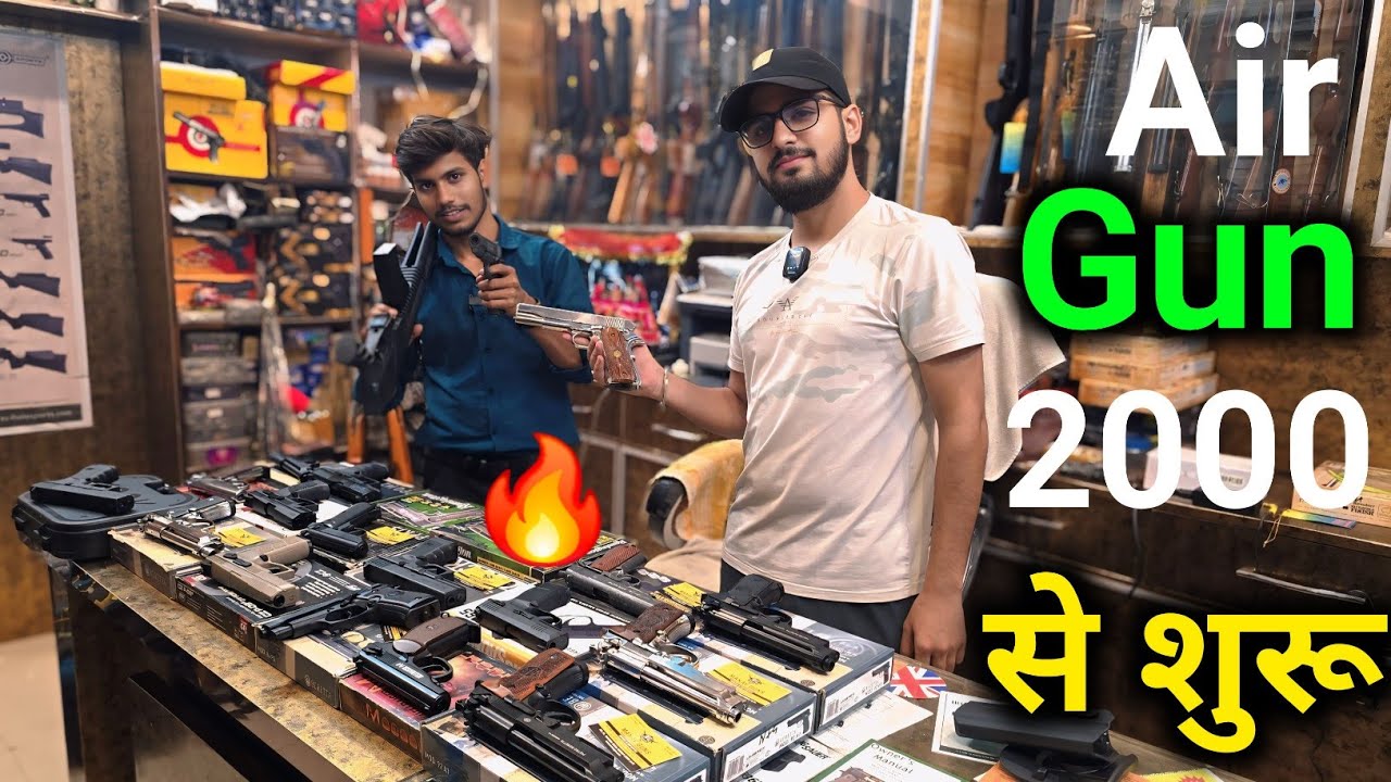सिस्टम फाड़ने वाली गन 😱Airsoft Gun Market in Meerut | 🔥Cheapest Imported CO2 Air Pistol & revolver