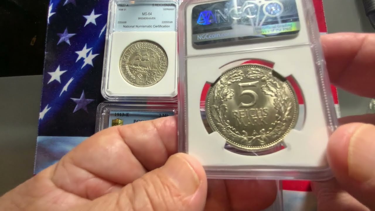 Germany Popular and rare 5 Mark coins. Great investment.