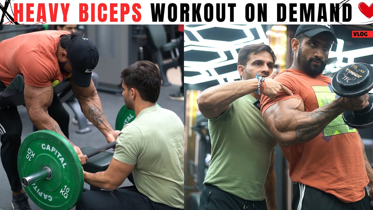 Injury Me Bhi Full Heavy Biceps Workout With Ustad Ji💪| Nitin Chandila