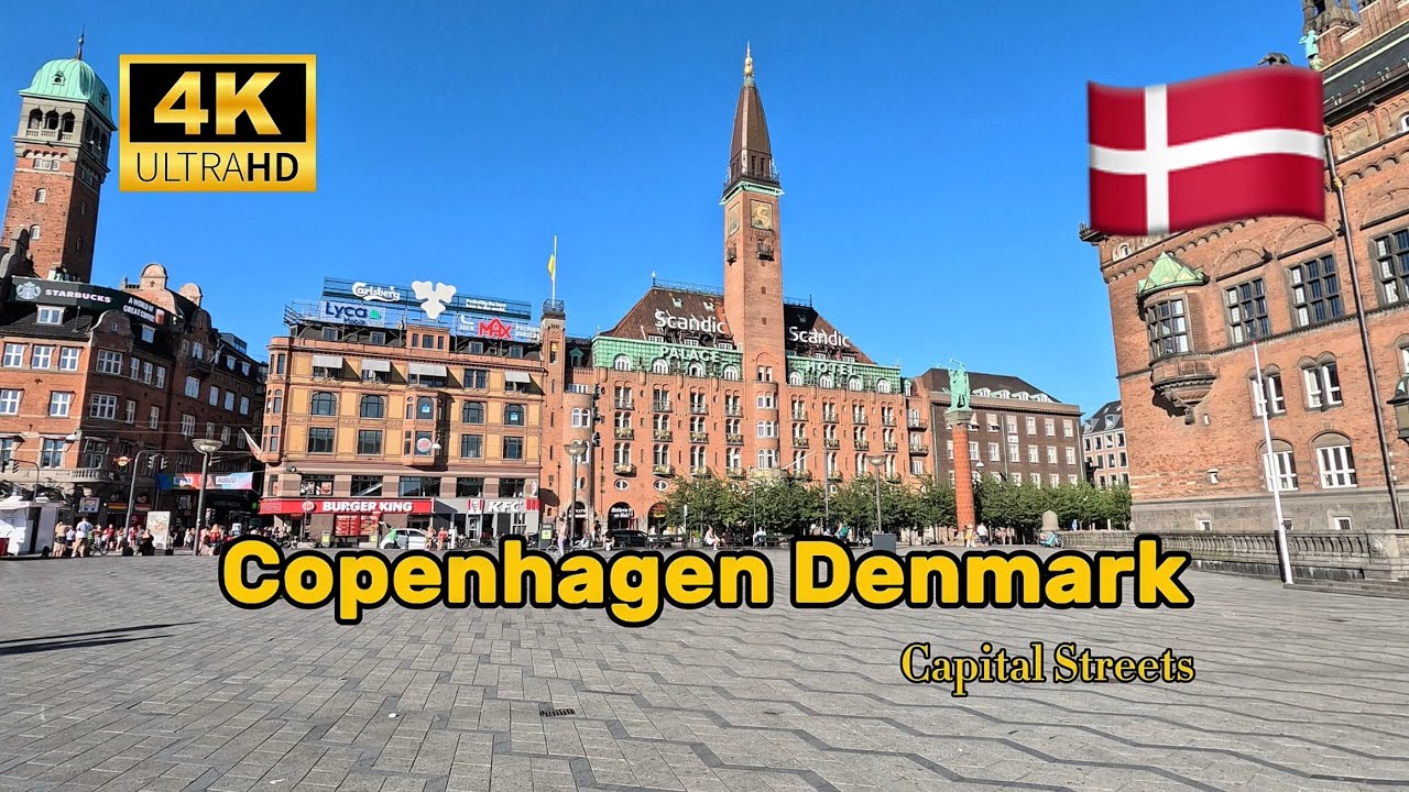 Summer in Copenhagen | Street Walk Through the Heart of the City 🇩🇰 | 4k UHD