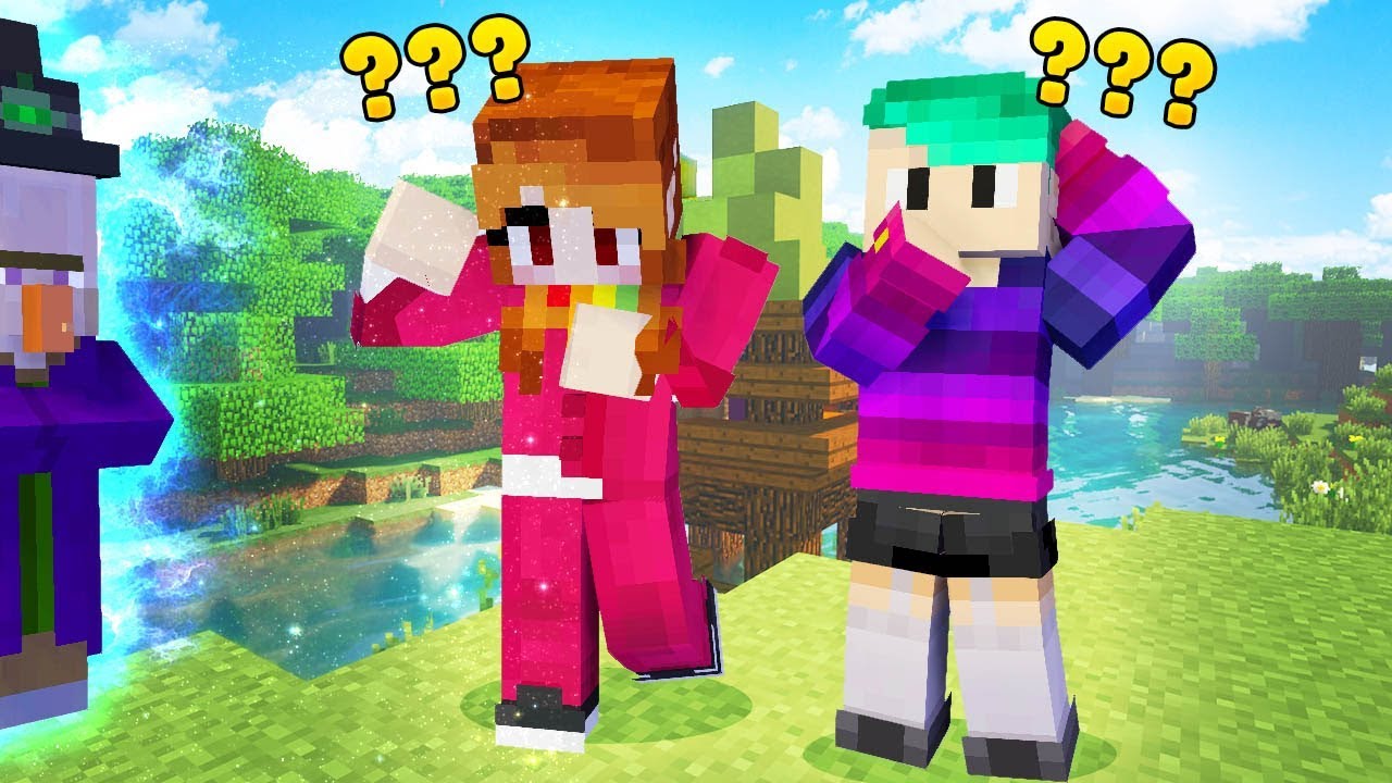 WIEDŹMA RZUCIŁA NA NAS KLĄTWĘ! *zmiana płci?!* - Minecraft Lucky Block | CZOKLET i GAENALI