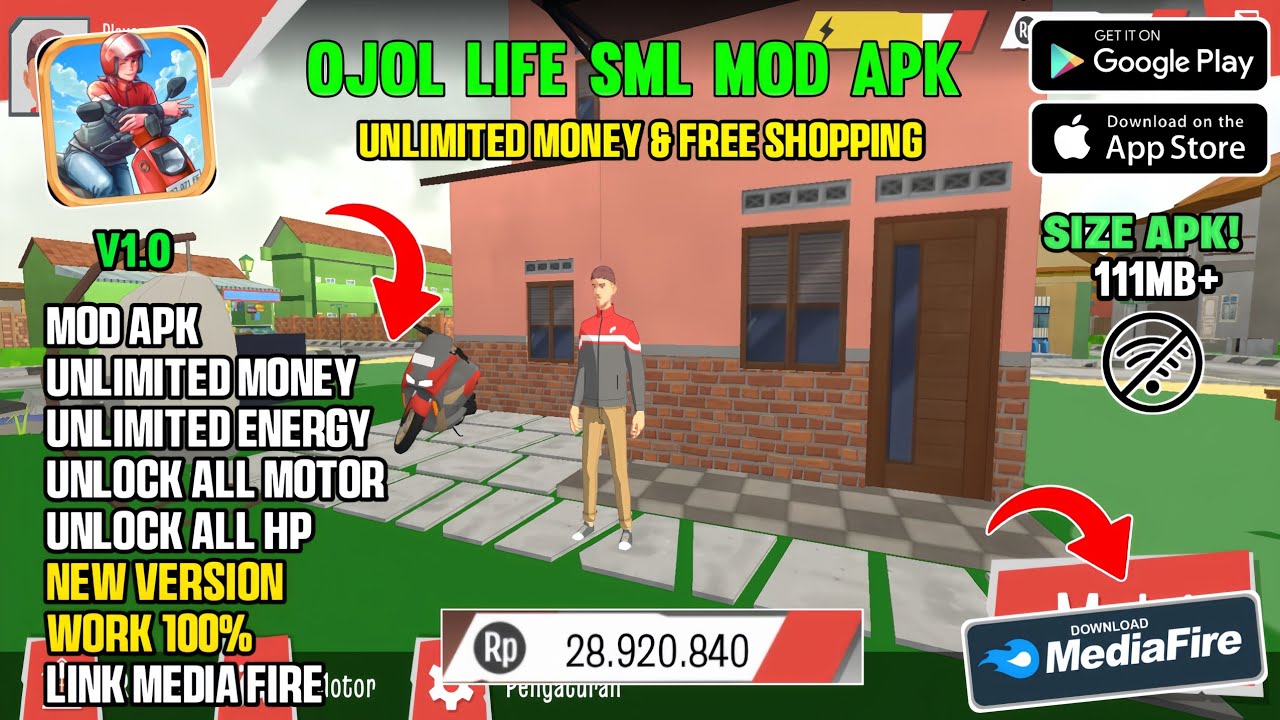 Скачать Ojol Life Simulator Mod Apk V1.0 Terbaru 2025 — неограниченные деньги и бесплатные покупки