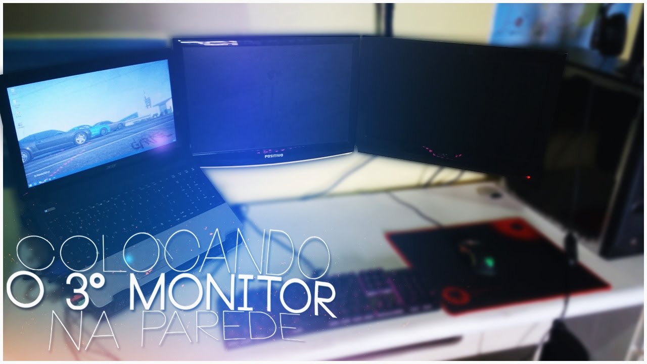 COLOCANDO O 3&deg; MONITOR NA PAREDE! Em Busca do Setup dos Sonhos! #9