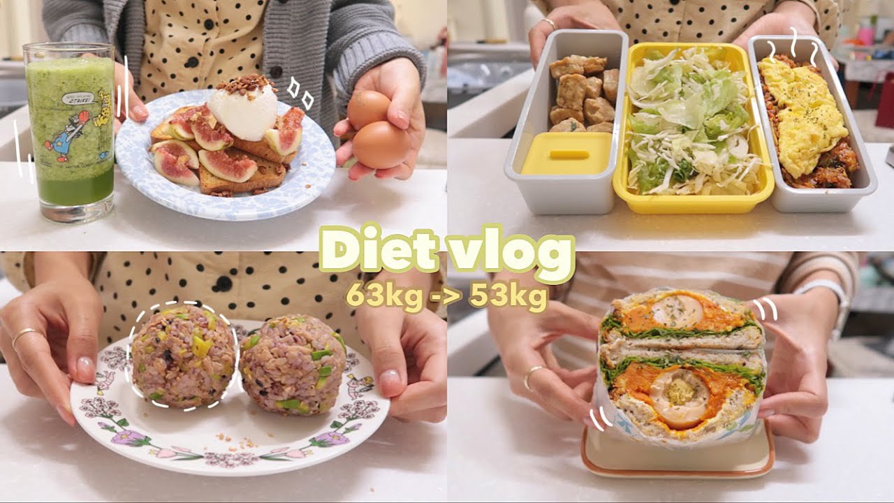 SUB)🍙 간단하게 만들어서 도시락으로 활용하기 좋은 다이어트식단 요리브이로그(단호박샌드위치,무화과토스트,주먹밥)mukbang|slow diet|food vlog|간헐적단식