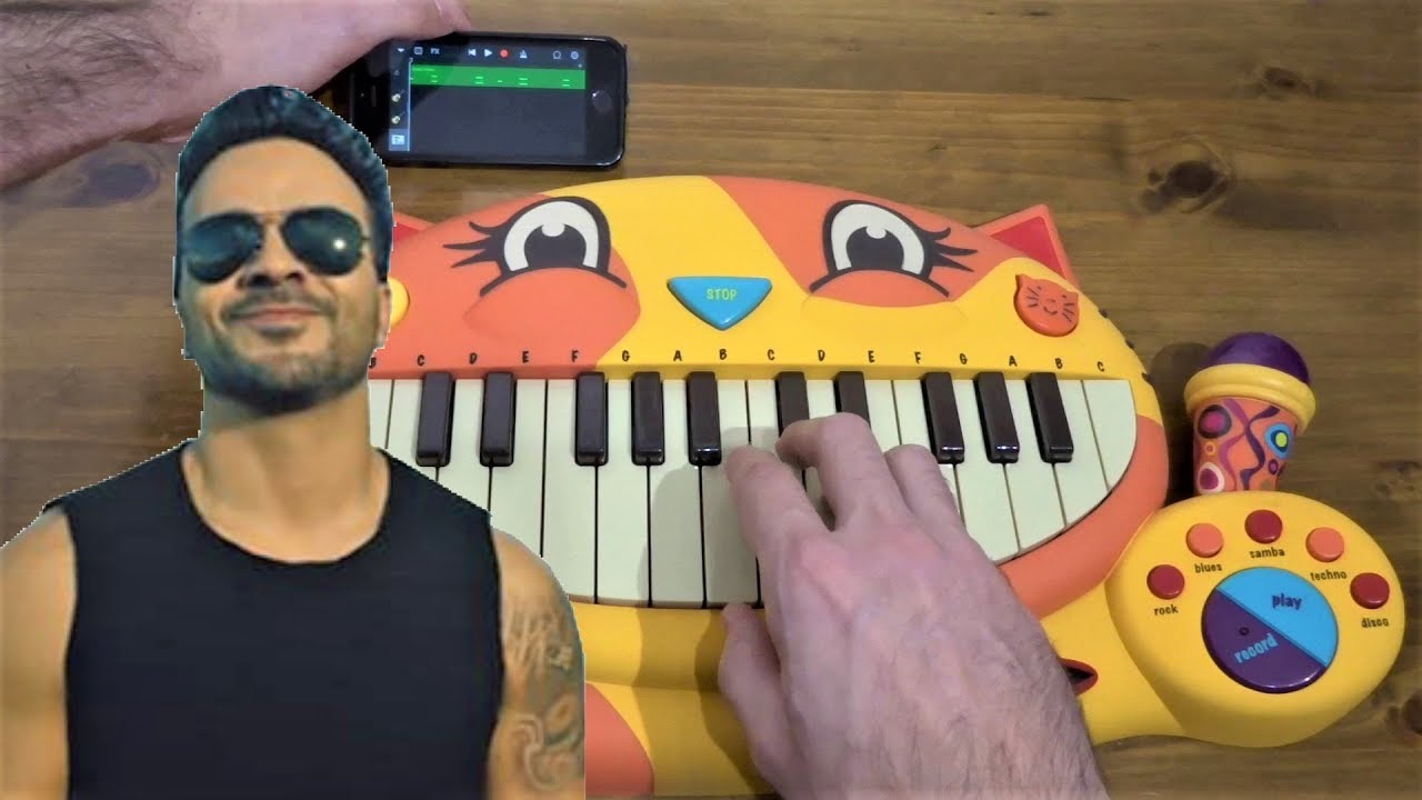 DESPACITO BUT I PLAYED IT ON MY IPHONE AND ON A CAT PIANO
