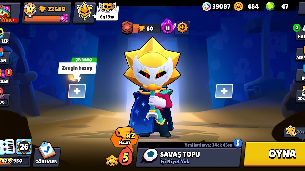Yeni gelen brawl pass alıyoruz Sirius alıp maxlıyoruz