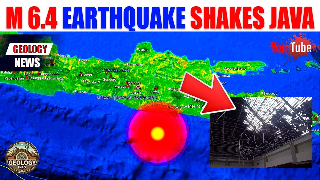 A strong earthquake shook Java in Indonesia.