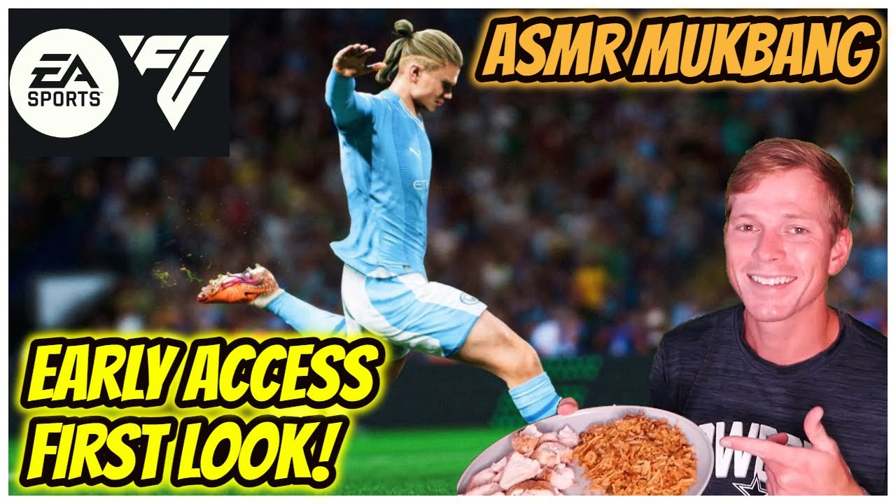 EA FC 24 ASMR | Early Access First Look 👀 - Chicken & Rice Mukbang
