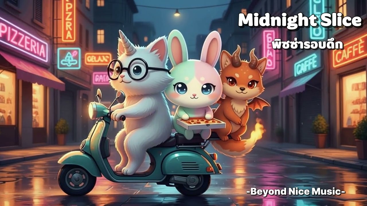 🌙 Midnight Slice - พิซซ่ารอบดึก - Chill Lo-fi Hip Hop (National Pizza Day)🍕