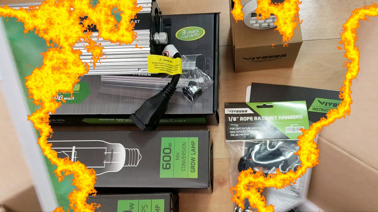 Vivo sun 600 watt hps unboxing