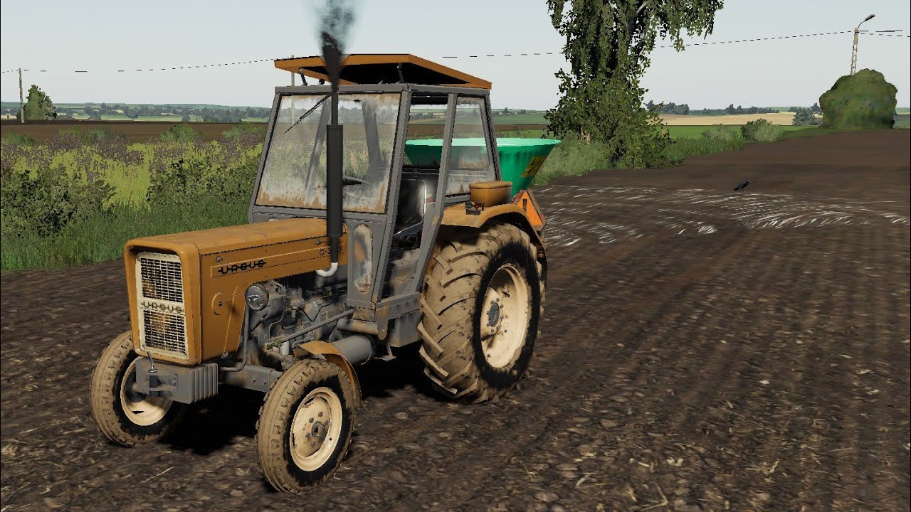 rozsiewanie nawozu ursusem 🚜Na roli 🚜 odc7
