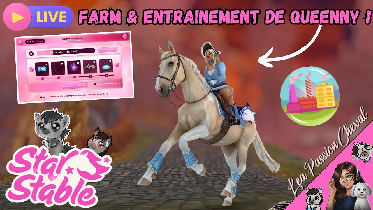🔴Live : Farm & Entrainement de Queenny🐎✨(Serveur 4 :Candy Factory 🍬) | SSO