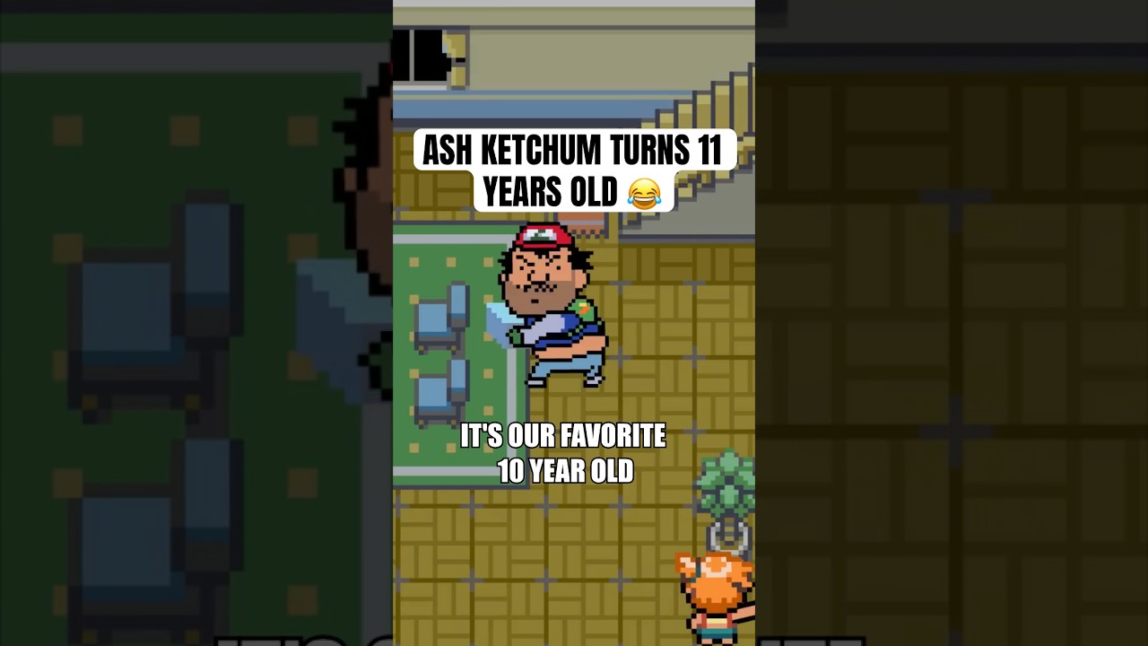 Ash Ketchum turns 11 years old 😂 #pokemon #shorts