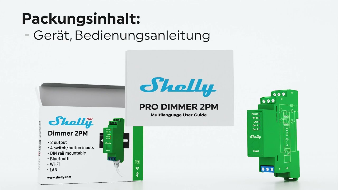 Installation Shelly Pro Dimmer 2PM