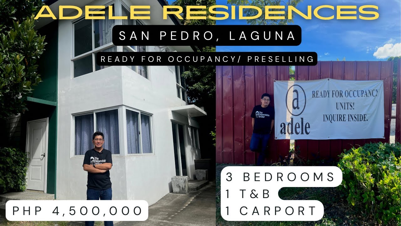 ADELE RESIDENCES | San Pedro, Laguna | 3BR, 1T&B, carport | RFO/ Preselling | House Tour #49