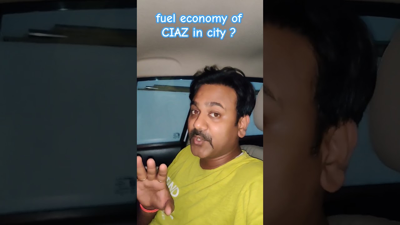 Fuel economy ⛽of CIAZ in city🌆 / car tips #shorts