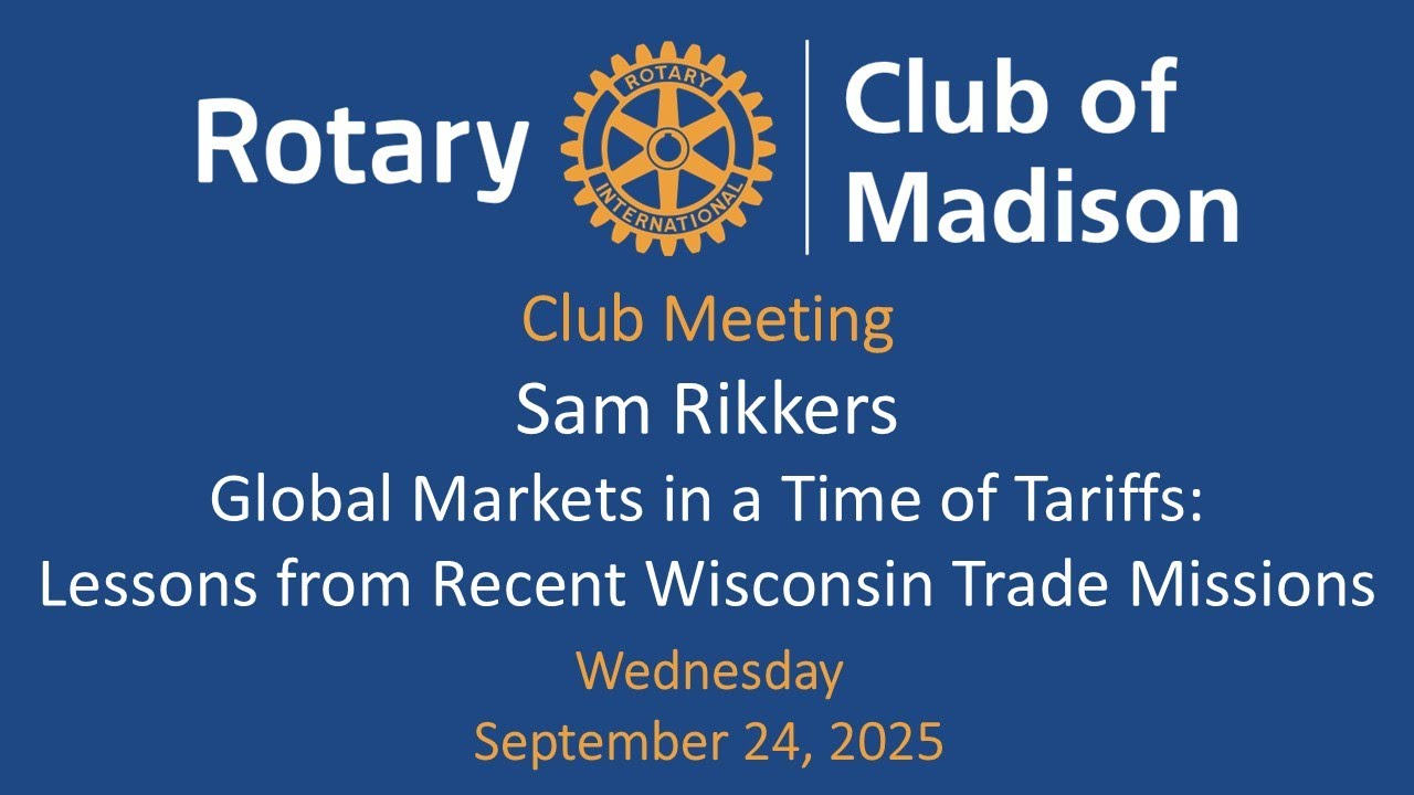September 24, 2025 Sam Rikkers: Global Markets in a Time of Tariffs