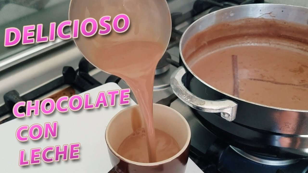 Como hacer el mejor chocolate con leche del mundo! Cremoso y Facil