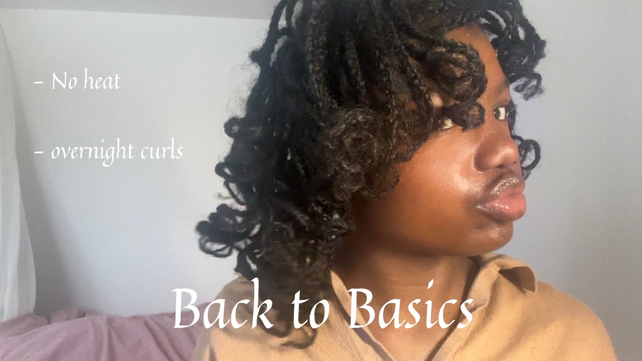 How to curl natural braids - EASY, MINIMAL tools + PRODUCTS | Back to Basics 