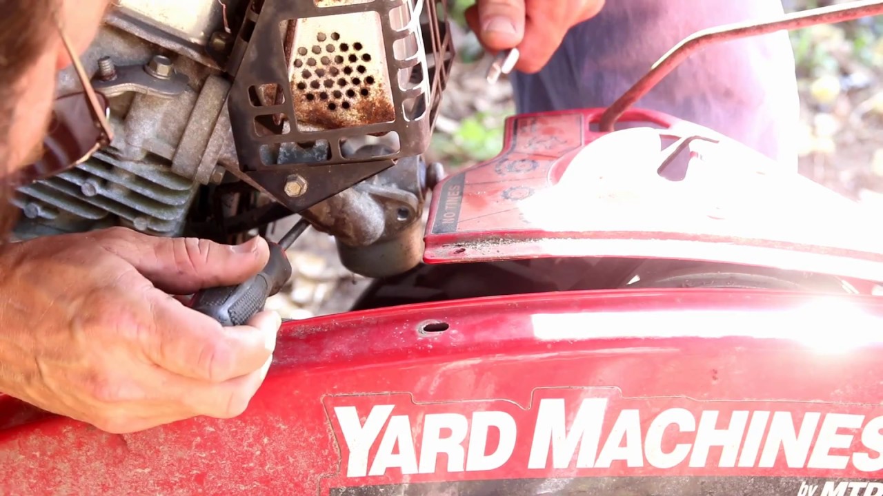 Замена карбюратора и топливопровода на культиваторе Yardman