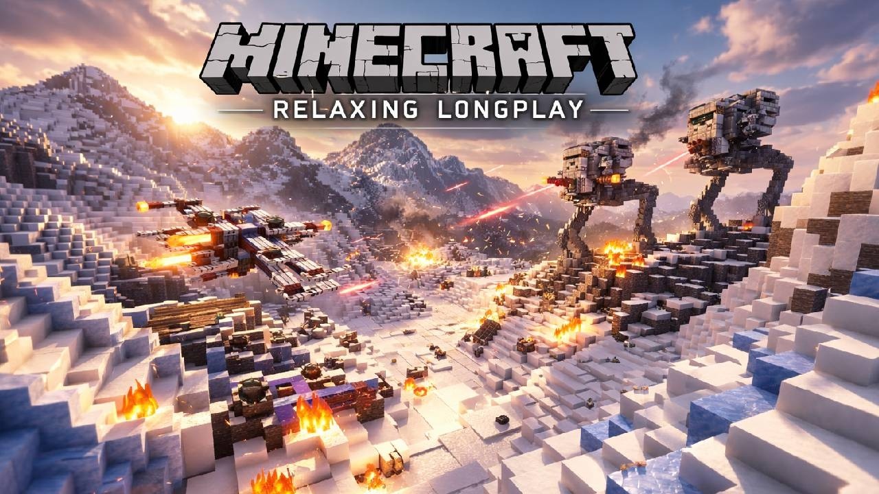 Minecraft Relaxing Longplay - Star Wars scene (No Commentary)