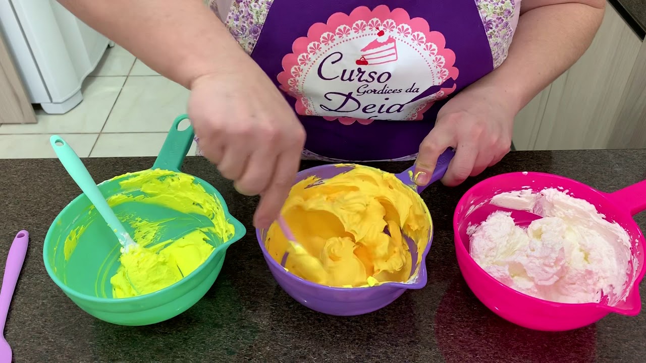 Como fazer cores no seu chantilly