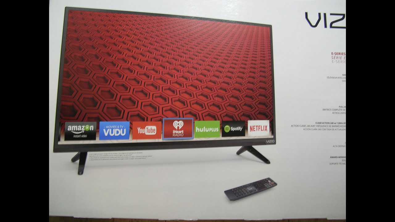 Распаковка и настройка 32-дюймового 1080p Smart LED TV VIZIO E32-C1