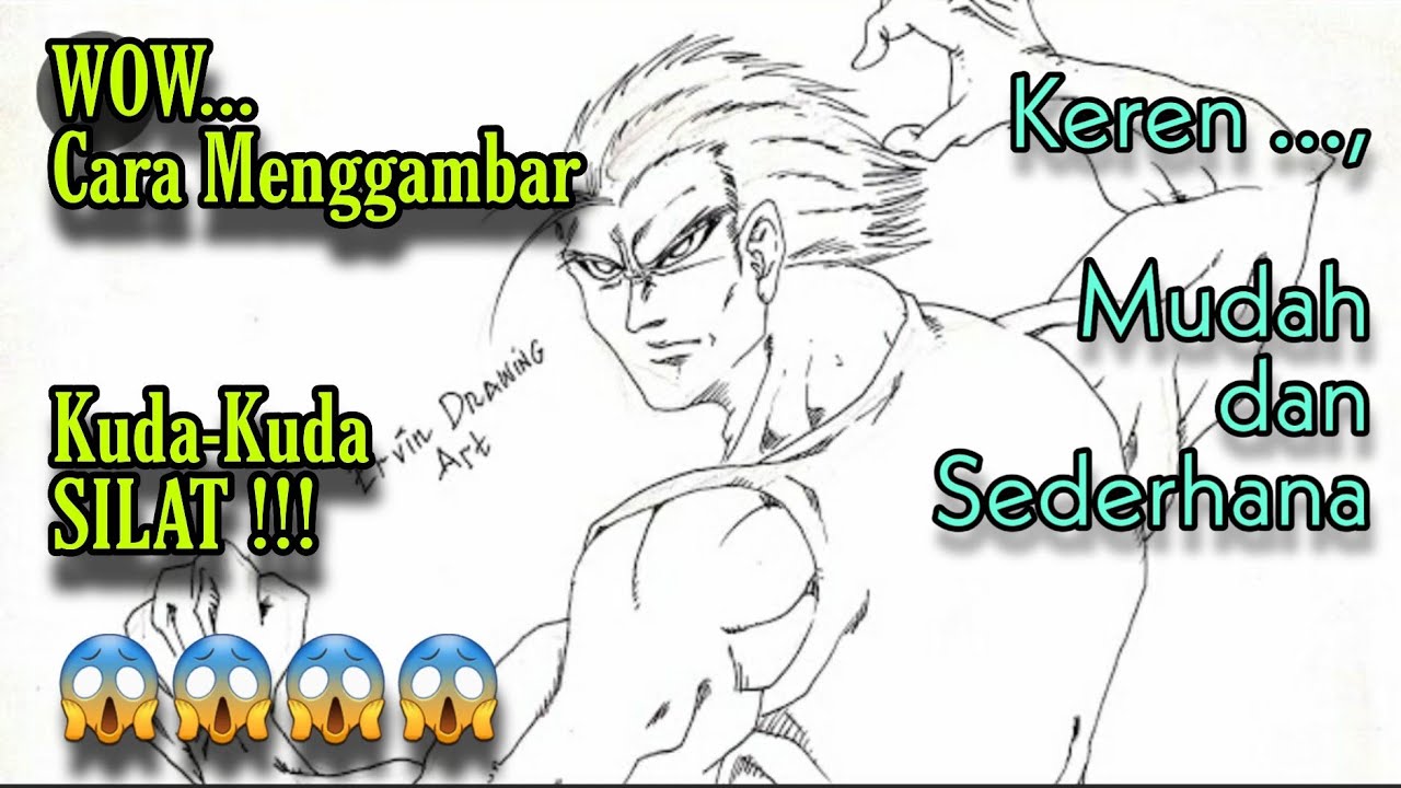 HOW TO Draw a Silat Horse Pose || CARA Menggambar Kuda Kuda Silat
