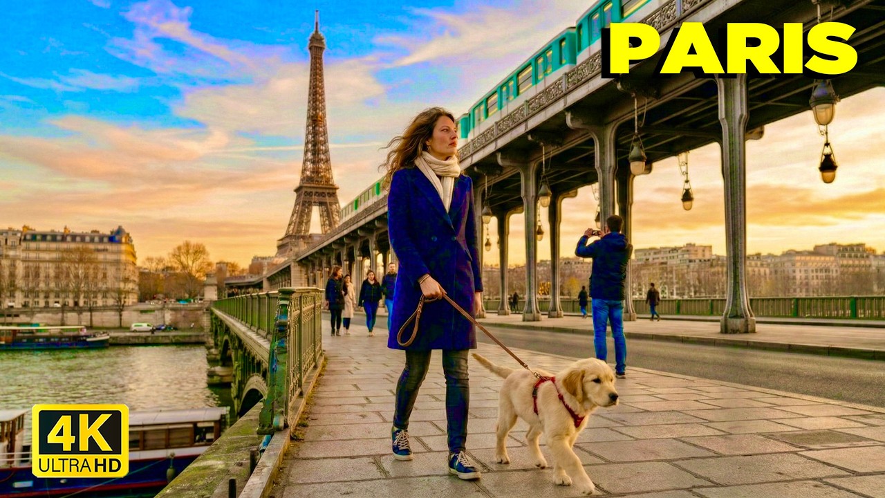 Paris Walking Tour 4K 60fps HDR - Eiffel Tower to Arc de Triomphe (Winter 2026)
