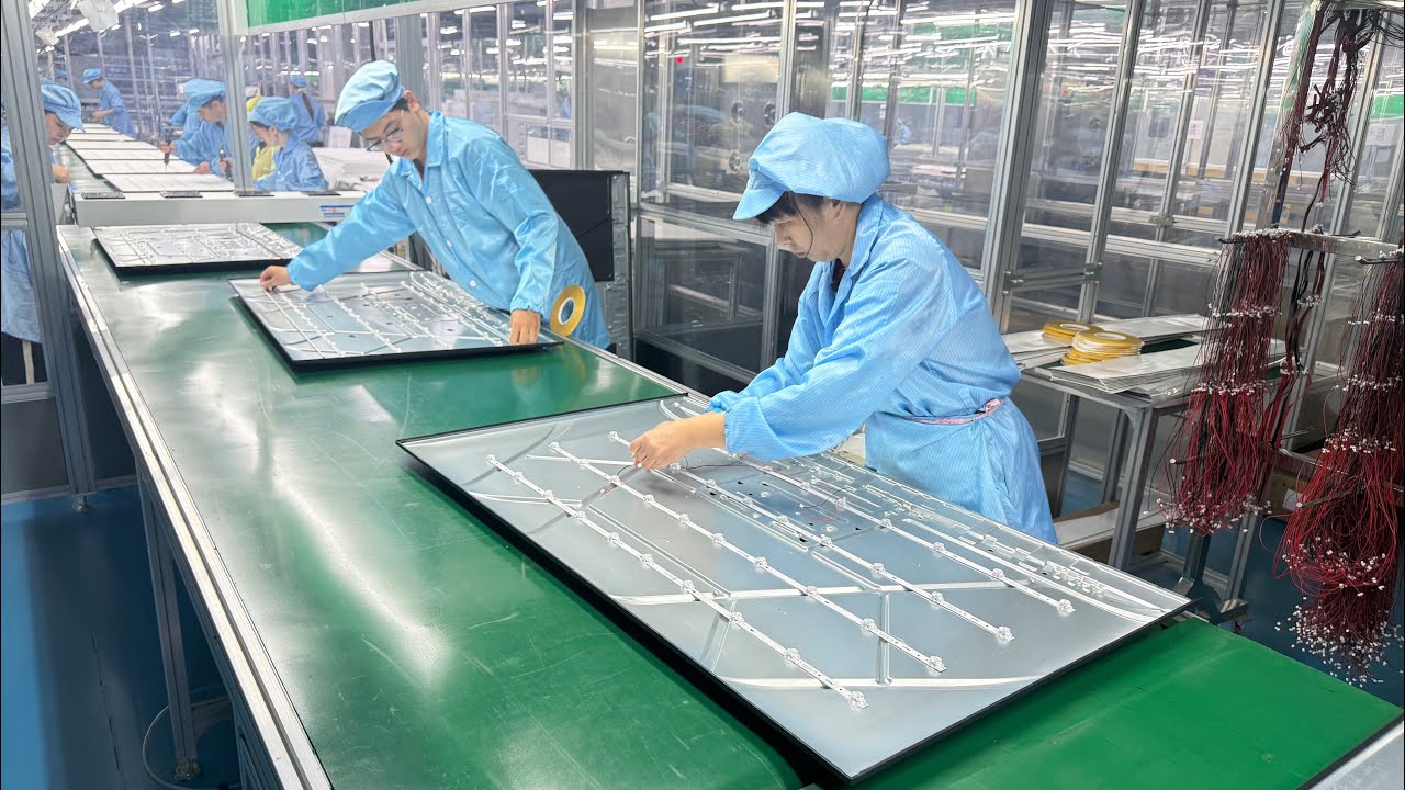 4K led tv manufacturing in China Factory | Led tv making idea | tv manufacturing process steps 