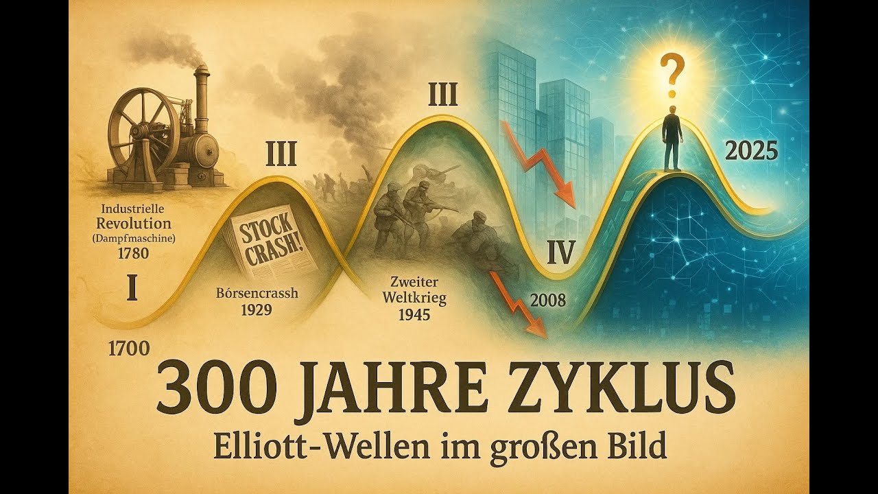 Elliott-Wellen &uuml;ber 3 Jahrhunderte: Die verborgene Struktur der Geschichte