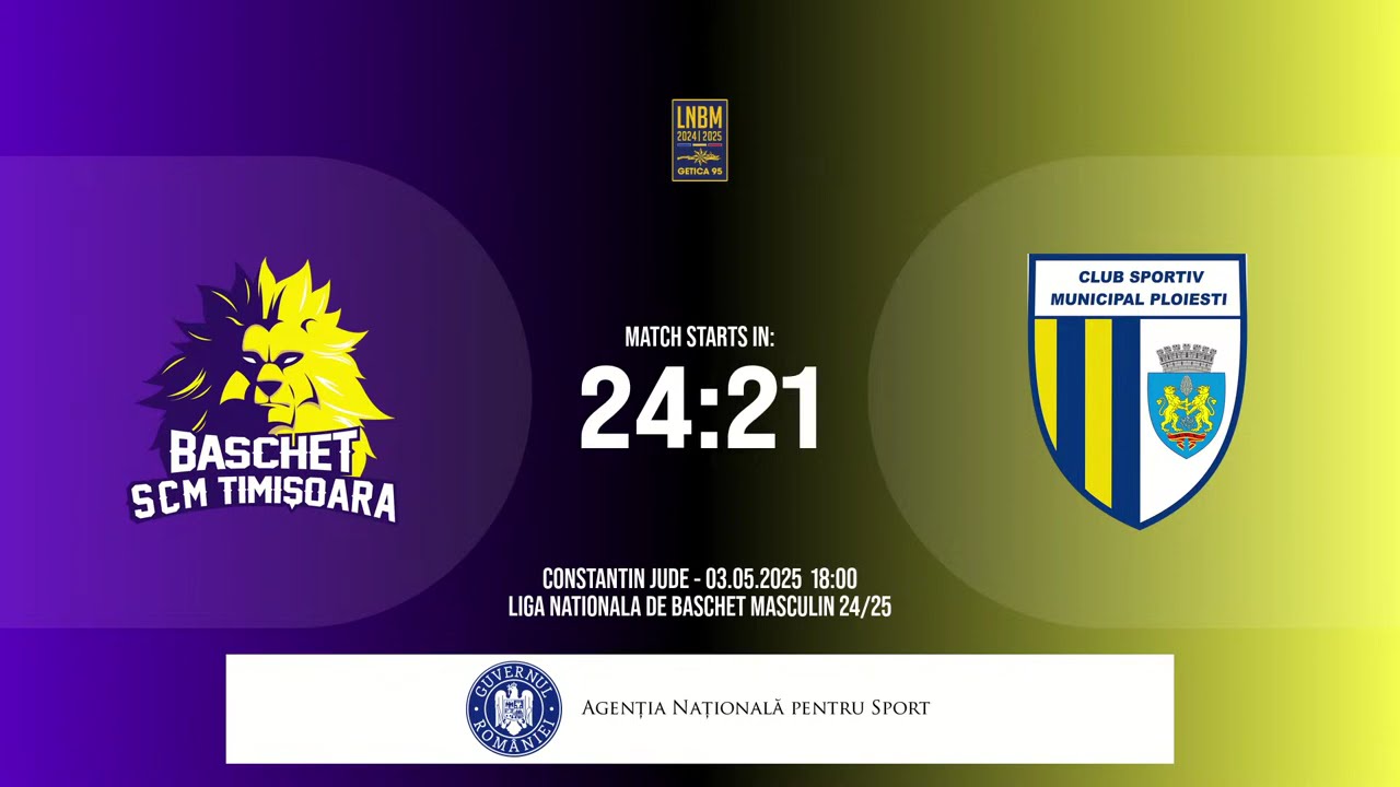 LNBM Getica 95 2024-2025: SCM winsed.swiss Timișoara - CSM BBA Petrolul Ploiești (PlayOut 1, Game 2)