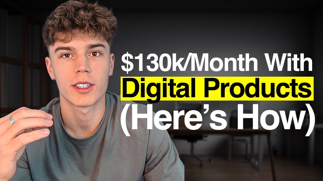 How I Make $130k/mo From Digital Products (copy me)