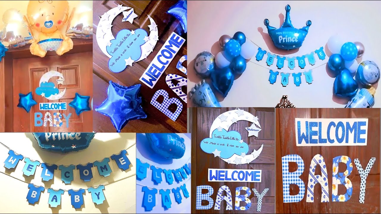 New Born Baby Welcome | Baby Welcome Home Decoration Ideas | Welcome Door Hanger | Baby Boy Welcome