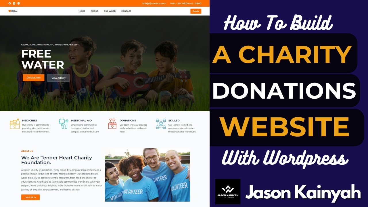 How To Build A Charity Website With Online Donations For Free